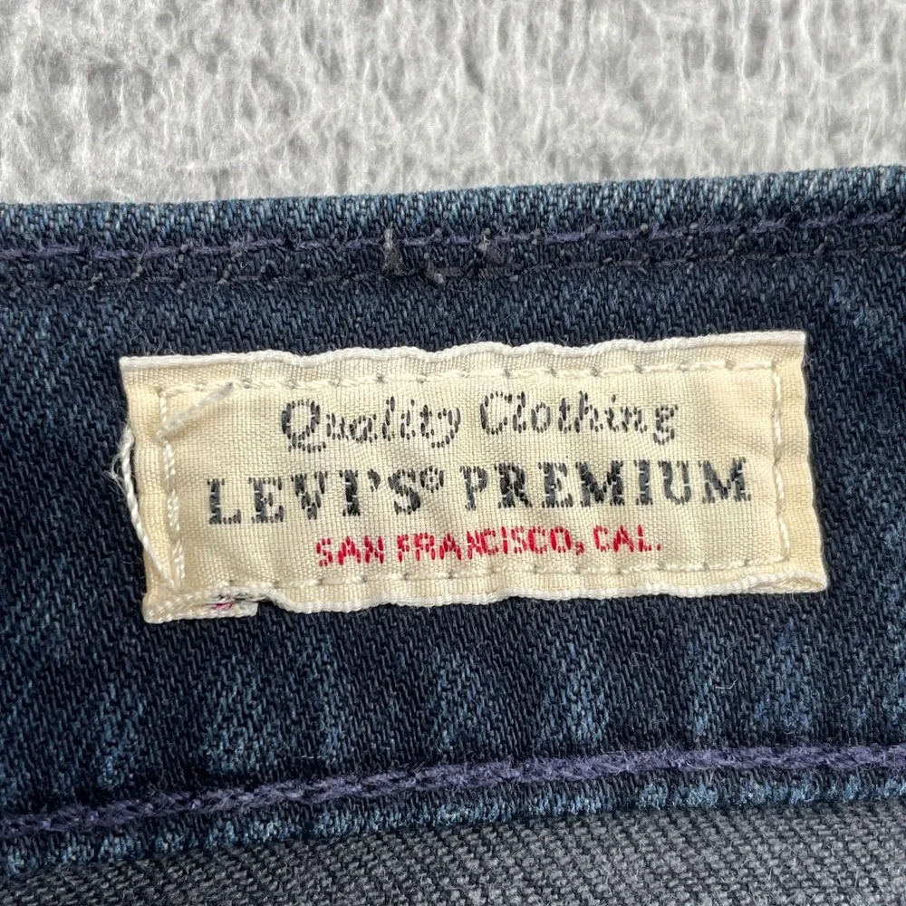 Levis Jeans Mens 31 Blue 511 Slim Fit Premium Blue Ridge Adv Stretch Denim
